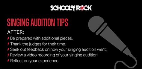 What to do after a bad audition?