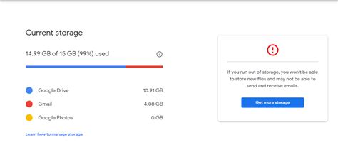 What to do if Google storage is full?