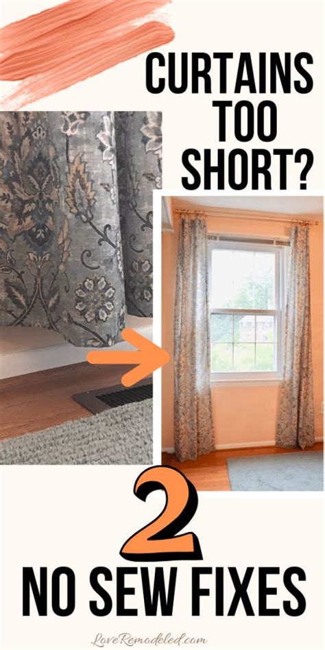 What to do if curtains are too short?