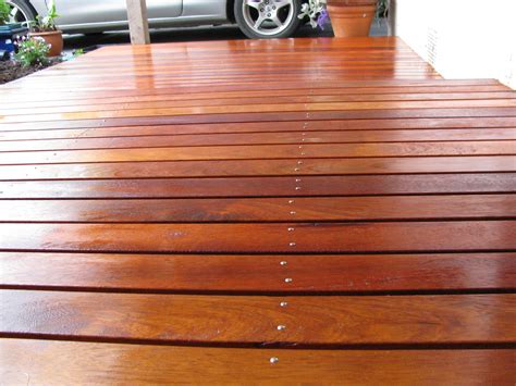 What to do if it rains after oiling deck?