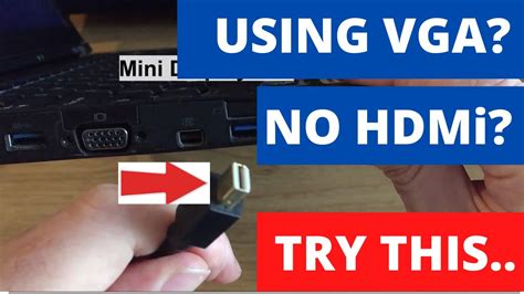 What to do if my laptop has no HDMI port?