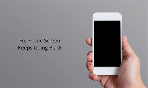 What to do if my phone fell and the screen is black?