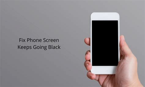 What to do if phone fell and screen goes black?