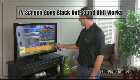 What to do if your TV screen is black but has sound?