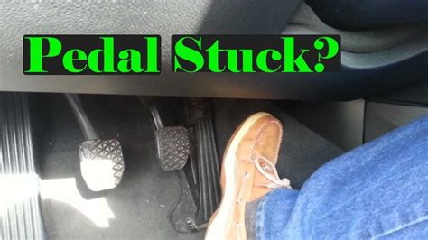 What to do if your gas pedal accelerator becomes stuck?