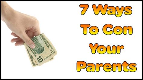 What to do if your parents don't give you money?