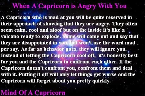 What to do when Capricorn is upset?