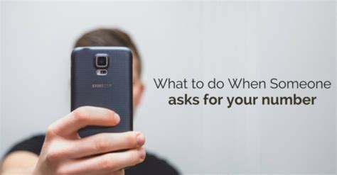 What to do when a customer asks for your number?