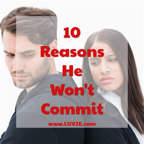 What to do when he doesn t commit?