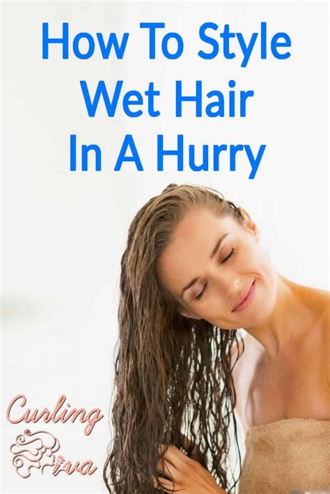 What to do with wet hair when you are in a hurry?