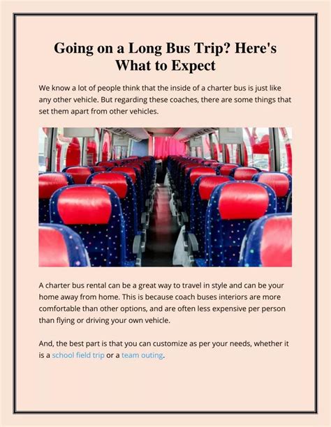 What to expect when traveling by bus?