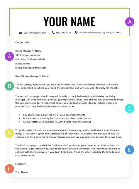 What to put in a cover letter?