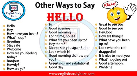 What to say after hey?