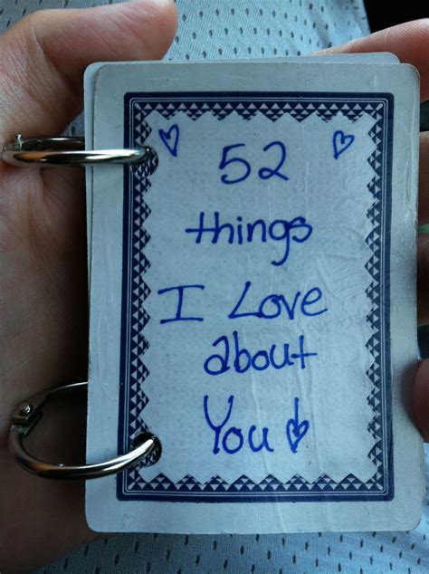 What to write in 52 Things I love About You?