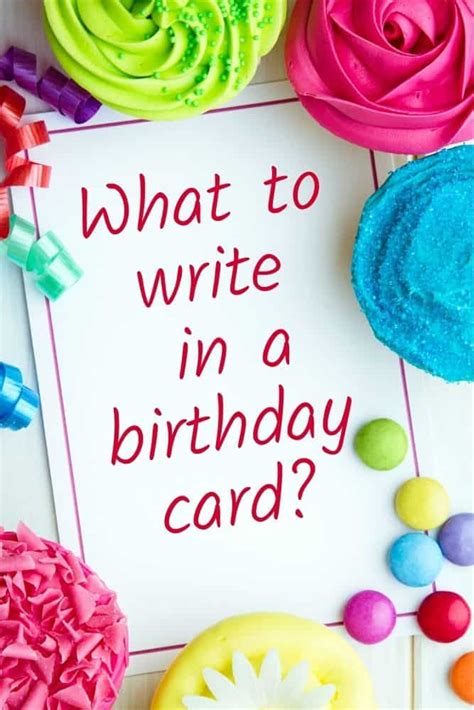 What to write in a birthday card?