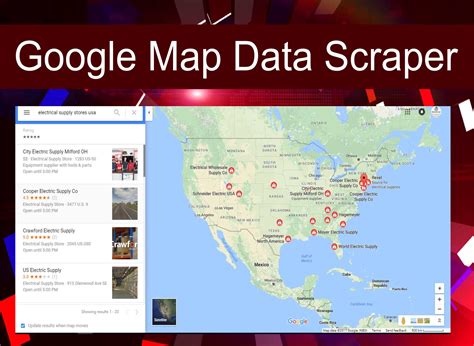 What tool is used to scrape data from Google Maps?