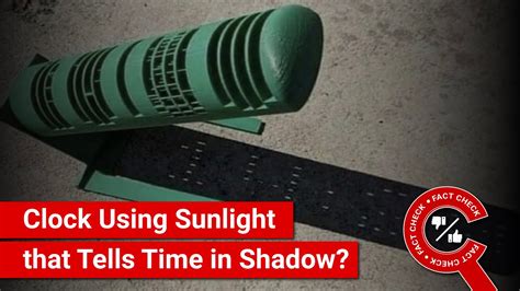 What tool tells time using shadows?