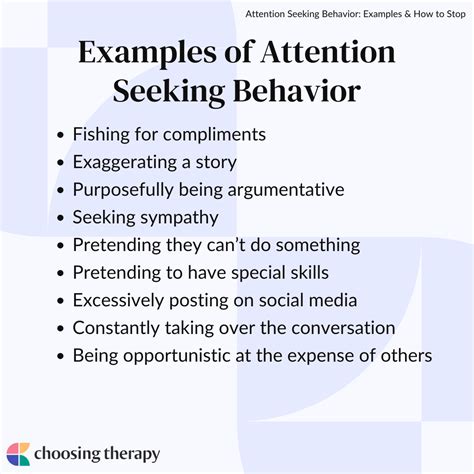 What trauma causes attention-seeking behavior?