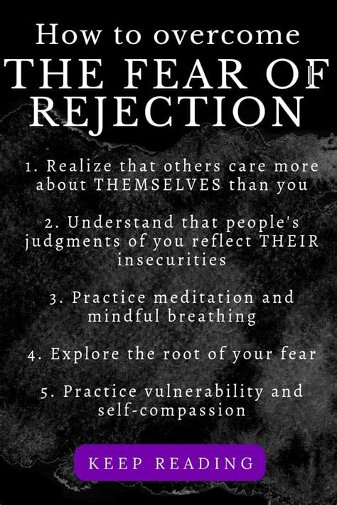 What trauma causes fear of rejection?