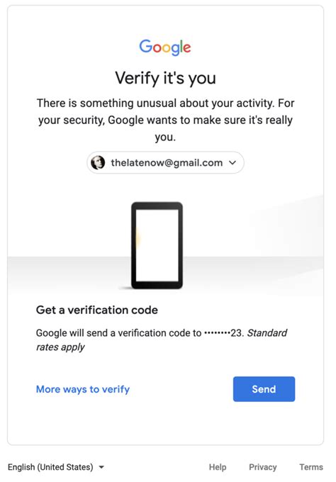 What triggers a Google verification code?