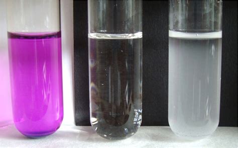 What turns acetone purple?
