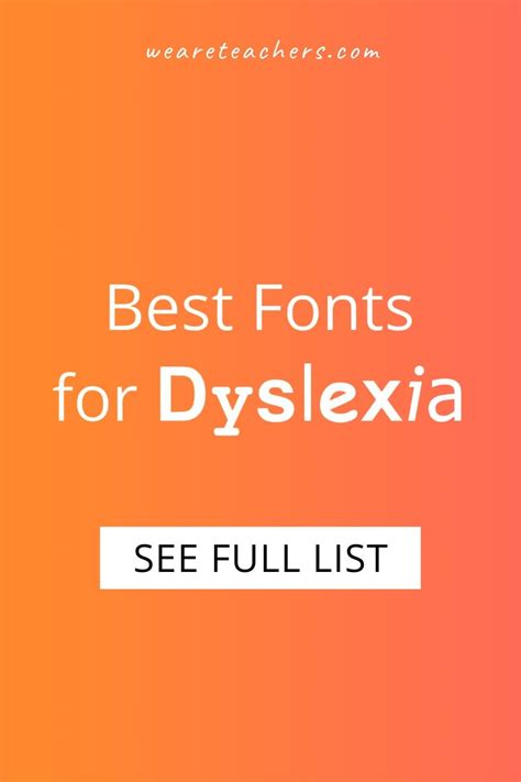 What type is best for dyslexia?