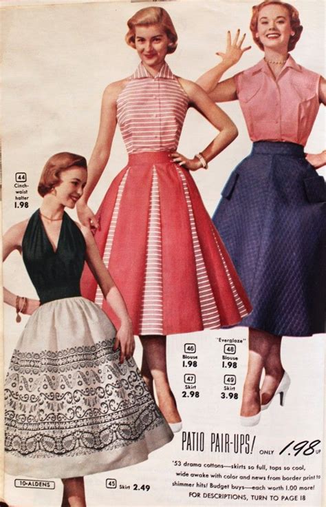 What type of clothing was popular during the 50s?