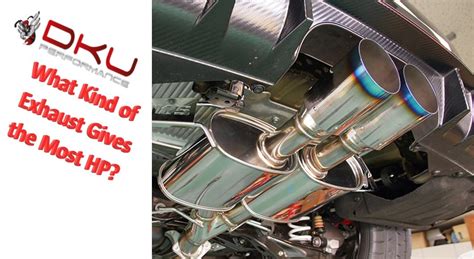 What type of exhaust adds horsepower?