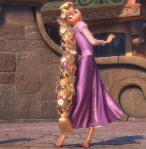 What type of hair does Rapunzel have?