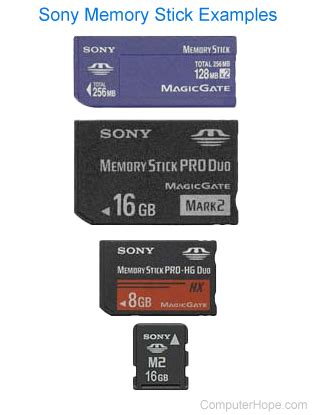 What type of storage is a memory stick?