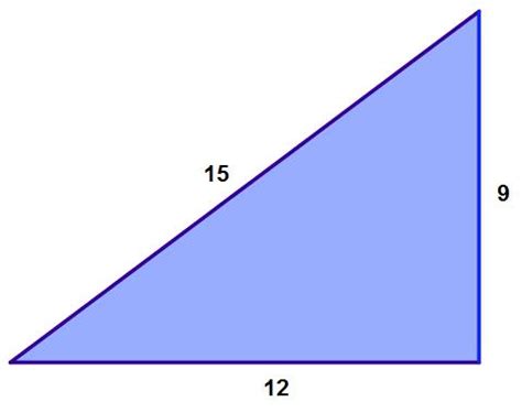 What type of triangle is 9 12 15?
