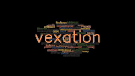 What type of word is vexation?