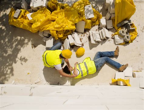 What types of accidents might happen in scaffolding?