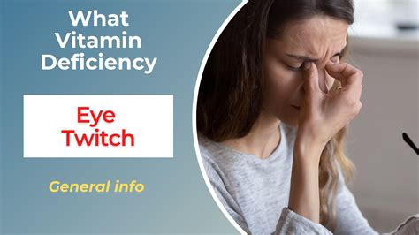 What vitamin deficiency causes eye twitches?