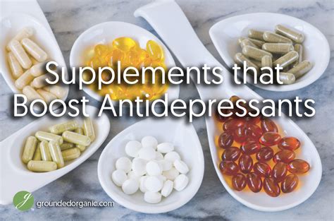 What vitamins boost antidepressants?