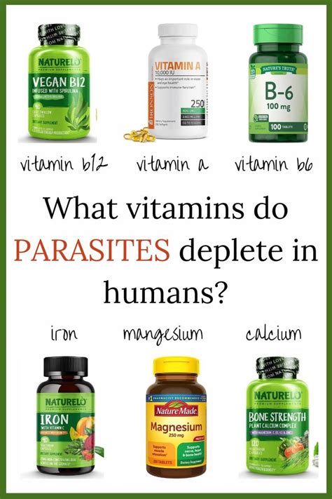 What vitamins do parasites deplete?
