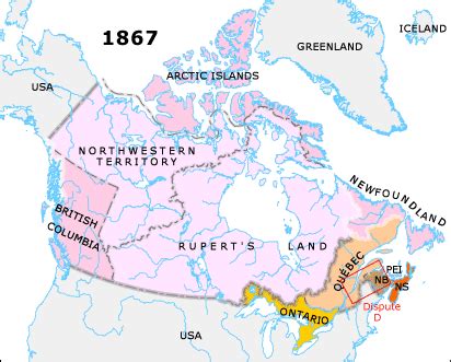 What was Canada called between 1840 and 1867?