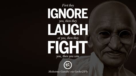 What was Gandhi's slogan?