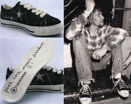 What was Kurt Cobain's favorite shoe brand?