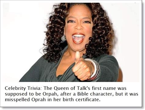 What was Oprah's name supposed to be?