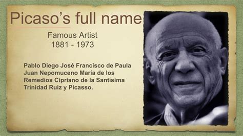 What was Picasso's full name?