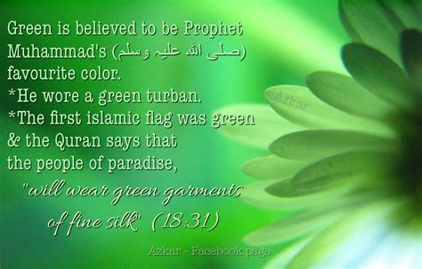 What was Prophet Muhammad favorite color?