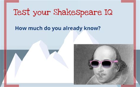 What was Shakespeare's IQ?