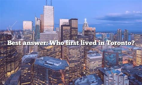 What was Toronto originally named?