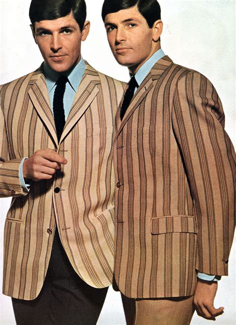 What was popular male fashion in 1960?