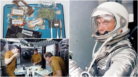 What was the 1st food eaten in space?