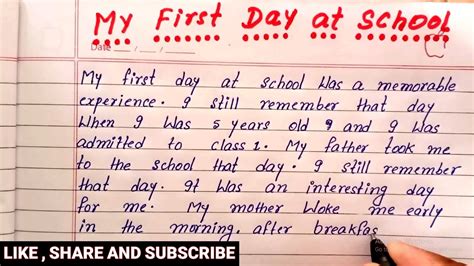What was the best part of your first day at school?