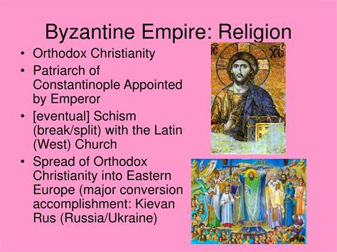 What was the religion of the Byzantine Empire?