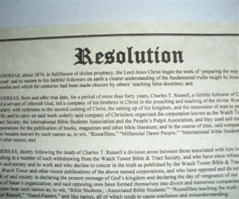 What was the resolution of 1931?