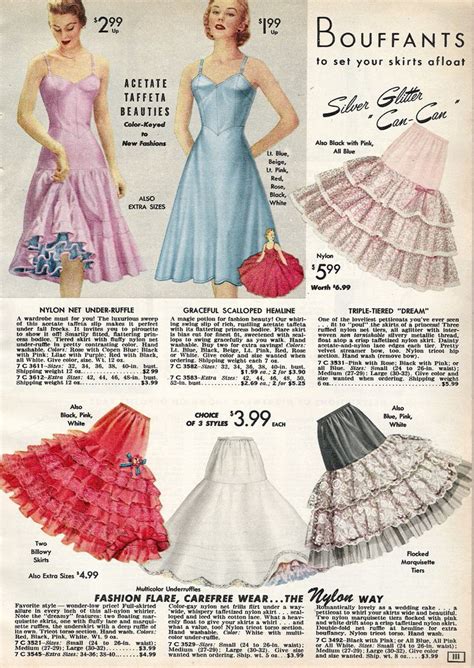 What were 1950s petticoats made of?